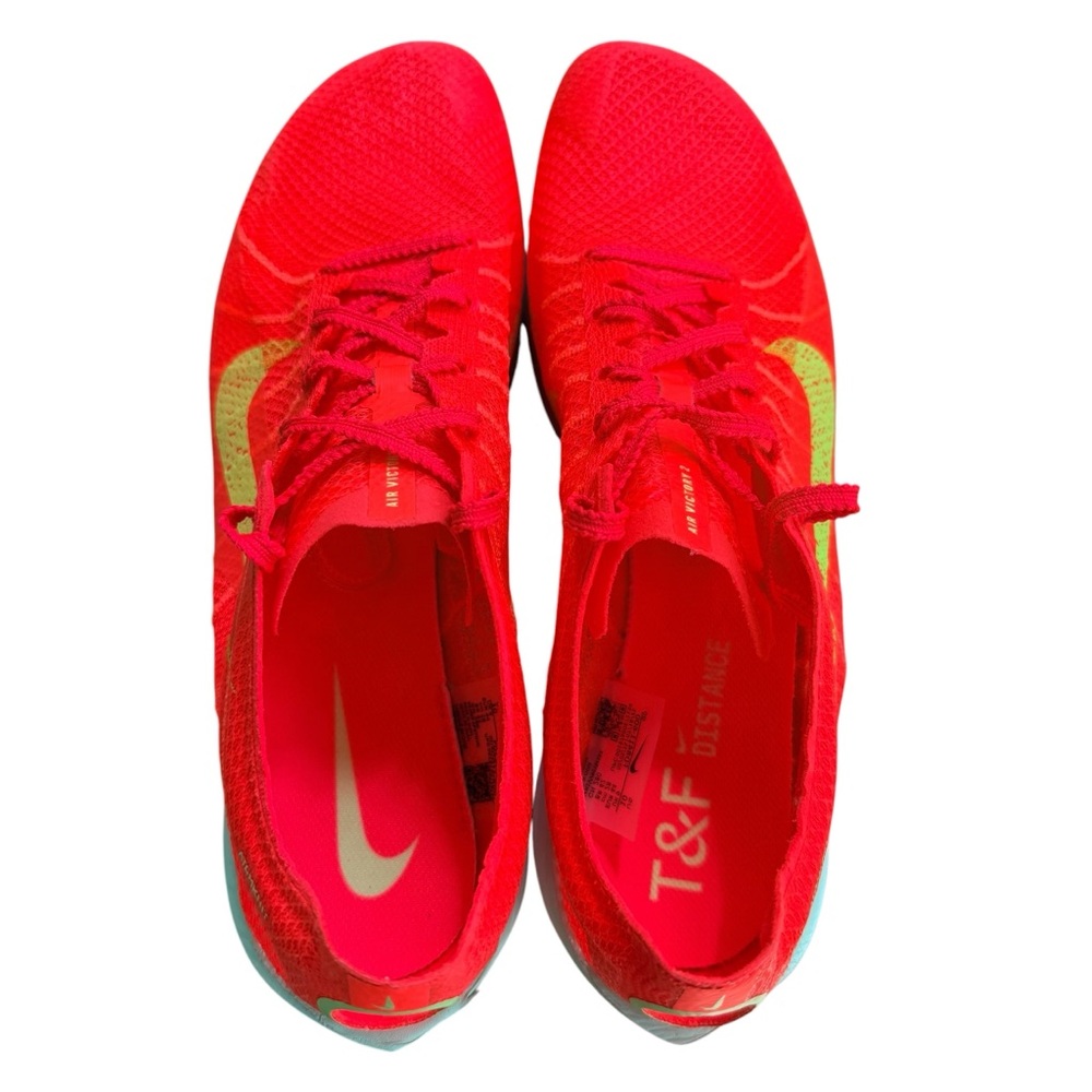 NEW Nike Air Victory 2 Track & Field Spikes 10 Men's Bright Crimson/Lime Blast - Picture 5 of 7